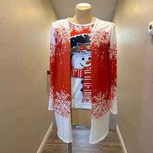 Christmas Knit Top 2pc Set Size L